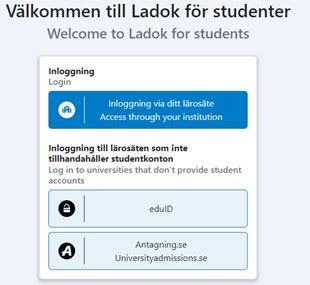 ladok gu student.